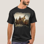 George Washington Delaware River Revolutionaire Oo T-shirt (Voorkant)