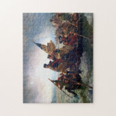 George Washington die de Delaware passeert Legpuzzel (Verticaal)