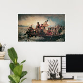 George Washington die de Delaware passeert Poster (Thuiskantoor)
