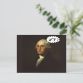 George Washington die ronddraait in zijn grave Briefkaart (Staand voorkant)