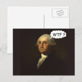 George Washington die ronddraait in zijn grave Briefkaart (Voorkant / Achterkant)