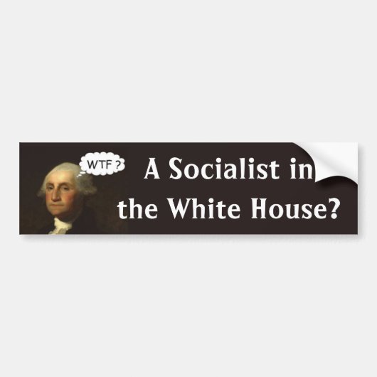 George Washington die ronddraait in zijn grave Bumpersticker (Voorkant)