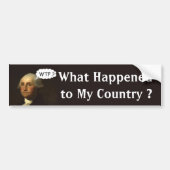 George Washington die ronddraait in zijn grave Bumpersticker (Voorkant)