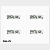 George Washington Dollar Bill Cash Geld Rechthoekige Sticker (Vel)