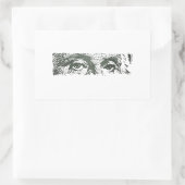 George Washington Dollar Bill Cash Geld Rechthoekige Sticker (Tas)