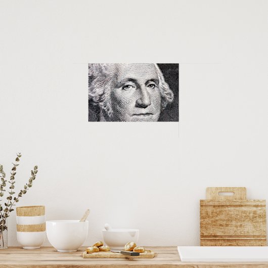 george washington dollarbiljet poster (Keuken)