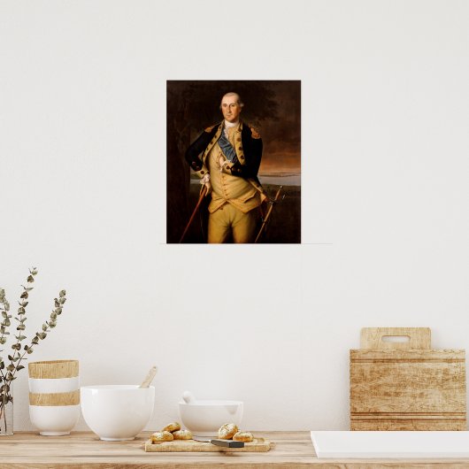 George Washington door Charles Wilson Peale Poster (Keuken)