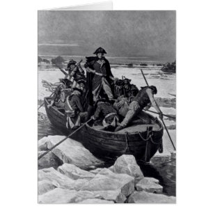 George Washington door de Delaware