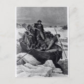 George Washington door de Delaware Briefkaart (Voorkant)