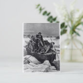 George Washington door de Delaware Briefkaart (Staand voorkant)