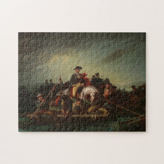 George Washington door de Delaware Legpuzzel (Horizontaal)
