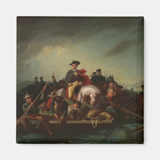 George Washington door de Delaware Magneet (Voorkant)