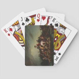 George Washington door de Delaware Pokerkaarten
