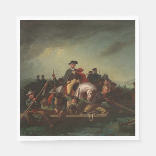 George Washington door de Delaware Servet (Voorkant)