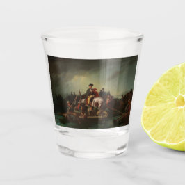 George Washington door de Delaware Shot Glas