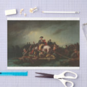George Washington door de Delaware Tissuepapier (Craft)