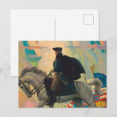 George Washington door Newell Convers Wyeth Briefkaart (Voorkant / Achterkant)