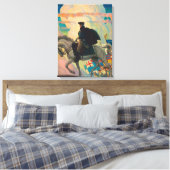 George Washington door Newell Convers Wyeth Canvas Afdruk (Insitu (Slaapkamer))