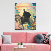 George Washington door Newell Convers Wyeth Canvas Afdruk (Insitu (Woonkamer))