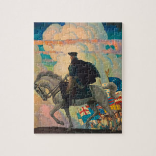 George Washington door Newell Convers Wyeth Legpuzzel
