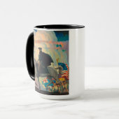 George Washington door Newell Convers Wyeth Mok (Voorkant links)