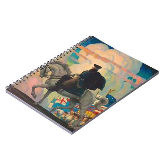 George Washington door Newell Convers Wyeth Notitieboek (Linkerzijde)
