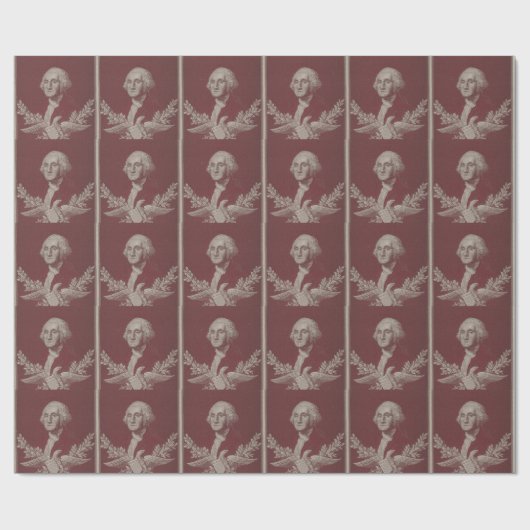 George Washington Eagle Stars Stripes USA Portret Cadeaupapier (Vlak)
