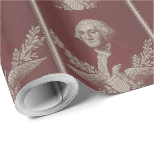 George Washington Eagle Stars Stripes USA Portret Cadeaupapier