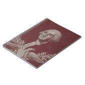 George Washington Eagle Stars Stripes USA Portret Notitieboek (Linkerzijde)