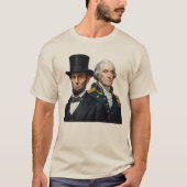 George Washington en Abraham Lincoln T-shirt (Voorkant)