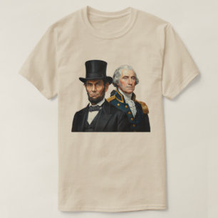 George Washington en Abraham Lincoln  T-shirt