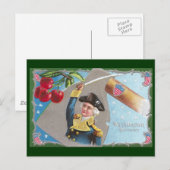 George Washington en Cherries Briefkaart (Voorkant / Achterkant)