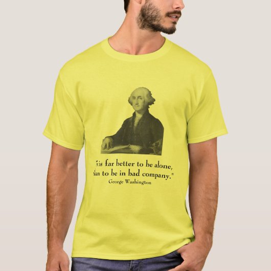 George Washington en citaat T-shirt (Voorkant)