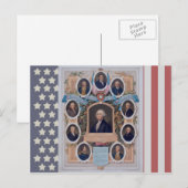 George Washington en de Masons van de Revolutie Briefkaart (Voorkant / Achterkant)