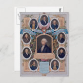 George Washington en de Masons van de Revolutie Briefkaart (Voorkant / Achterkant)