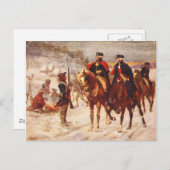 George Washington en Lafayette in Valley Forge Briefkaart (Voorkant / Achterkant)