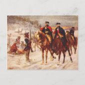 George Washington en Lafayette in Valley Forge Briefkaart (Voorkant)
