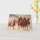 George Washington en Lafayette in Valley Forge Kaart (Gele Bloem)