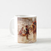 George Washington en Lafayette in Valley Forge Koffiemok (Voorkant links)