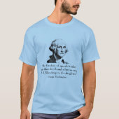 George Washington en Quote T-shirt (Voorkant)