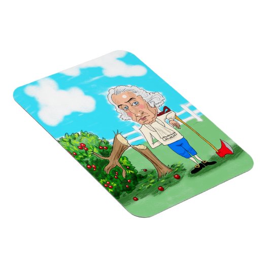 George Washington en zijn Cherry Tree Magneet (Rechterzijde)