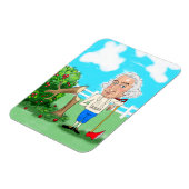 George Washington en zijn Cherry Tree Magneet (Linkerzijde)