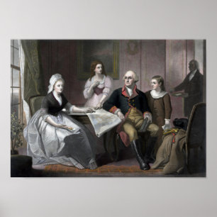 George Washington en zijn familie Poster