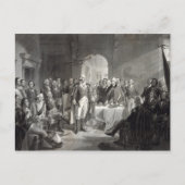 George Washington en zijn generaals briefkaart (Voorkant)