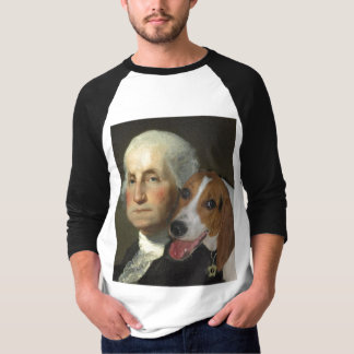 George Washington en zijn hond T-shirt