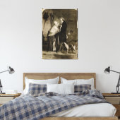George Washington en zijn moeder Canvas Afdruk (Insitu (Slaapkamer))