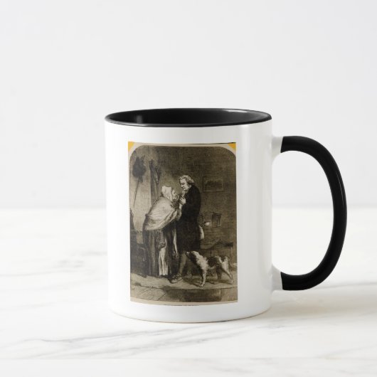 George Washington en zijn moeder Mok (Rechts)