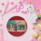 George Washington en zijn troepen Papieren Bordje (Feest)