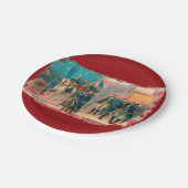 George Washington en zijn troepen Papieren Bordje (Gekanteld)