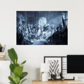 George Washington en Z'n Generals print (Thuiskantoor)